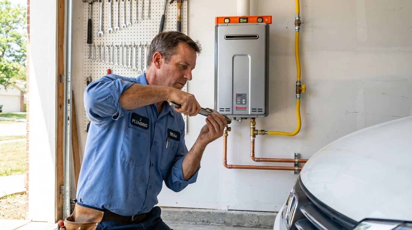 Tankless water heater installation by a Johns Plumbing LLC plumber in Lolo